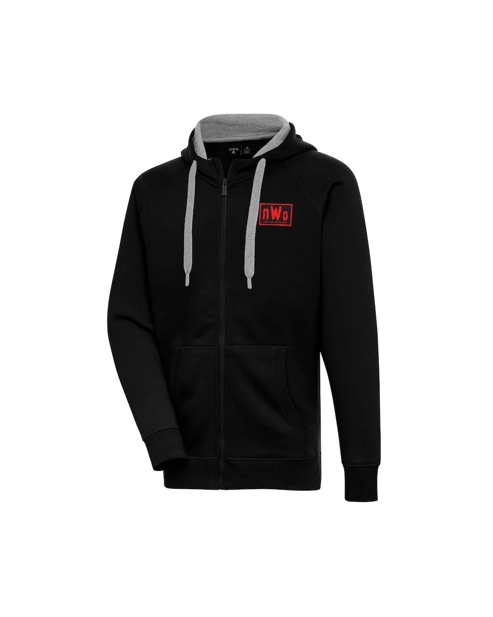 Men's Antigua Black nWo Victory Full-Zip Hoodie $16.65 Apparel