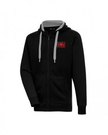 Men's Antigua Black nWo Victory Full-Zip Hoodie $16.65 Apparel