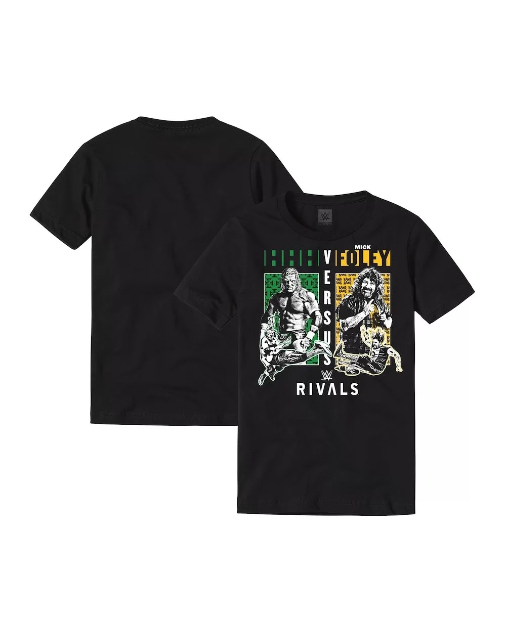 Men's Black Triple H vs. Mick Foley Rivals T-Shirt $6.99 T-Shirts