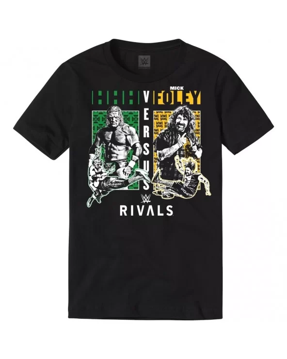 Men's Black Triple H vs. Mick Foley Rivals T-Shirt $6.99 T-Shirts