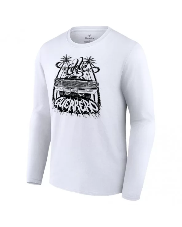 Men's Fanatics Branded White Eddie Guerrero Lowrider Long Sleeve T-Shirt $10.64 T-Shirts