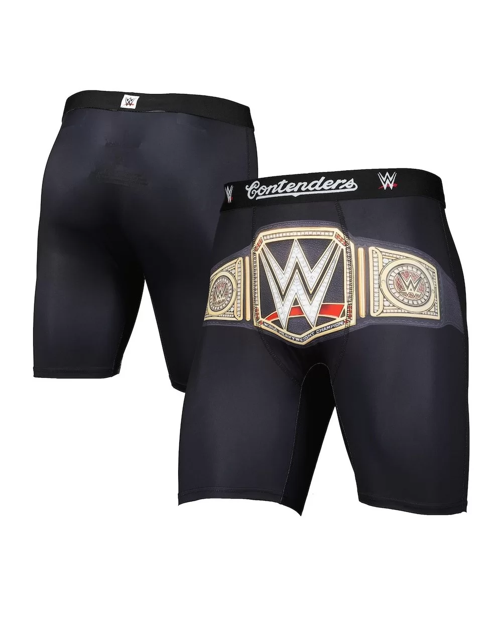 Men's Black WWE Championship Contenders Boxer Briefs $8.40 Apparel