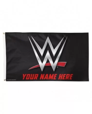 WinCraft WWE 3' x 5' One-Sided Deluxe Personalized Flag $12.00 Home & Office