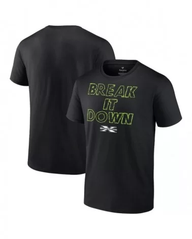 Men's Fanatics Branded Black D-Generation X Break It Down Wordmark T-Shirt $10.80 T-Shirts
