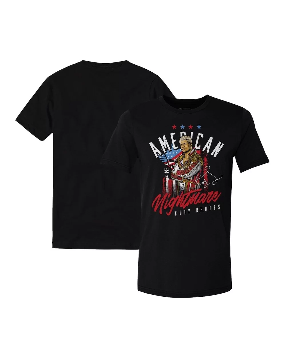 Men's Black Cody Rhodes Vintage Homage T-Shirt $11.28 Apparel