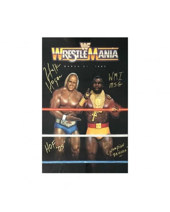 Hulk Hogan Signed Wrestlemania 1 Original Poster $704.00 Signed Items