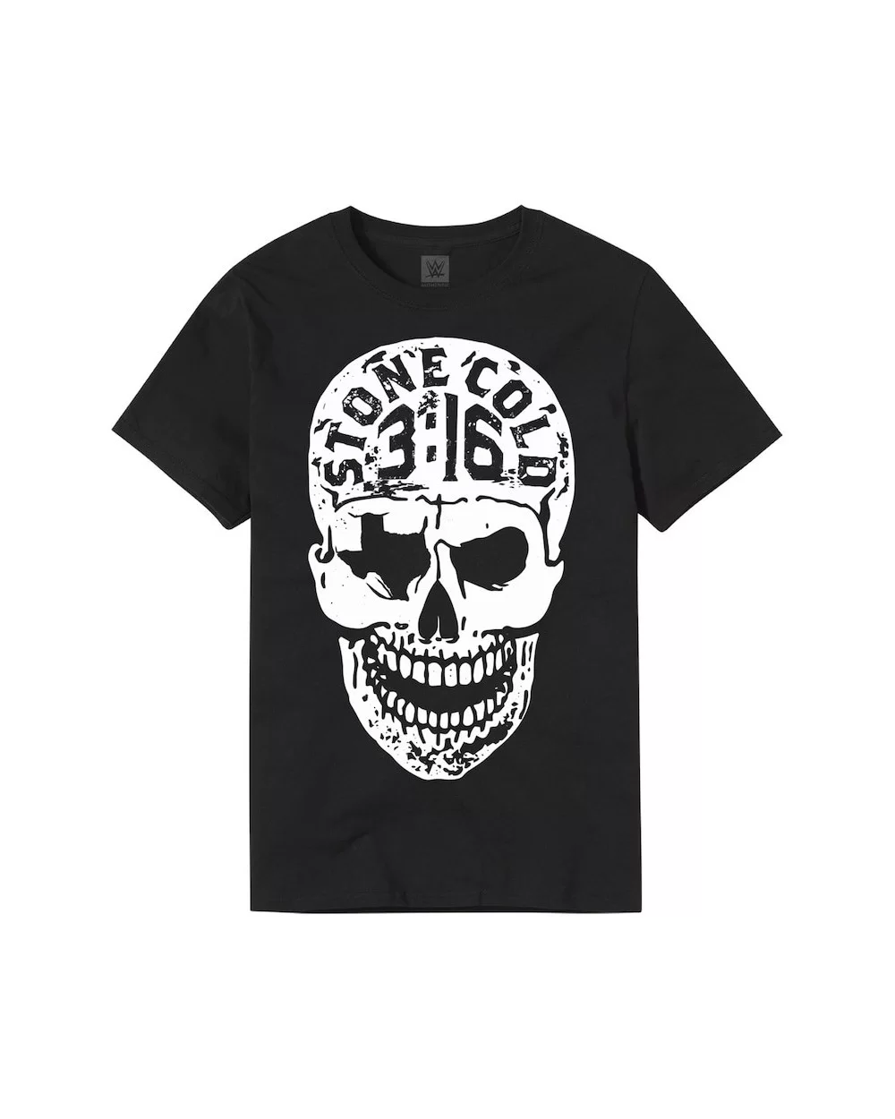 Men's Black "Stone Cold" Steve Austin Texas Skull T-Shirt $5.28 T-Shirts