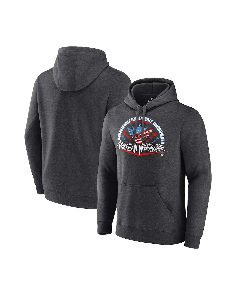 Men's Fanatics Branded Charcoal Cody Rhodes Undeniable Pullover Hoodie $18.00 Apparel