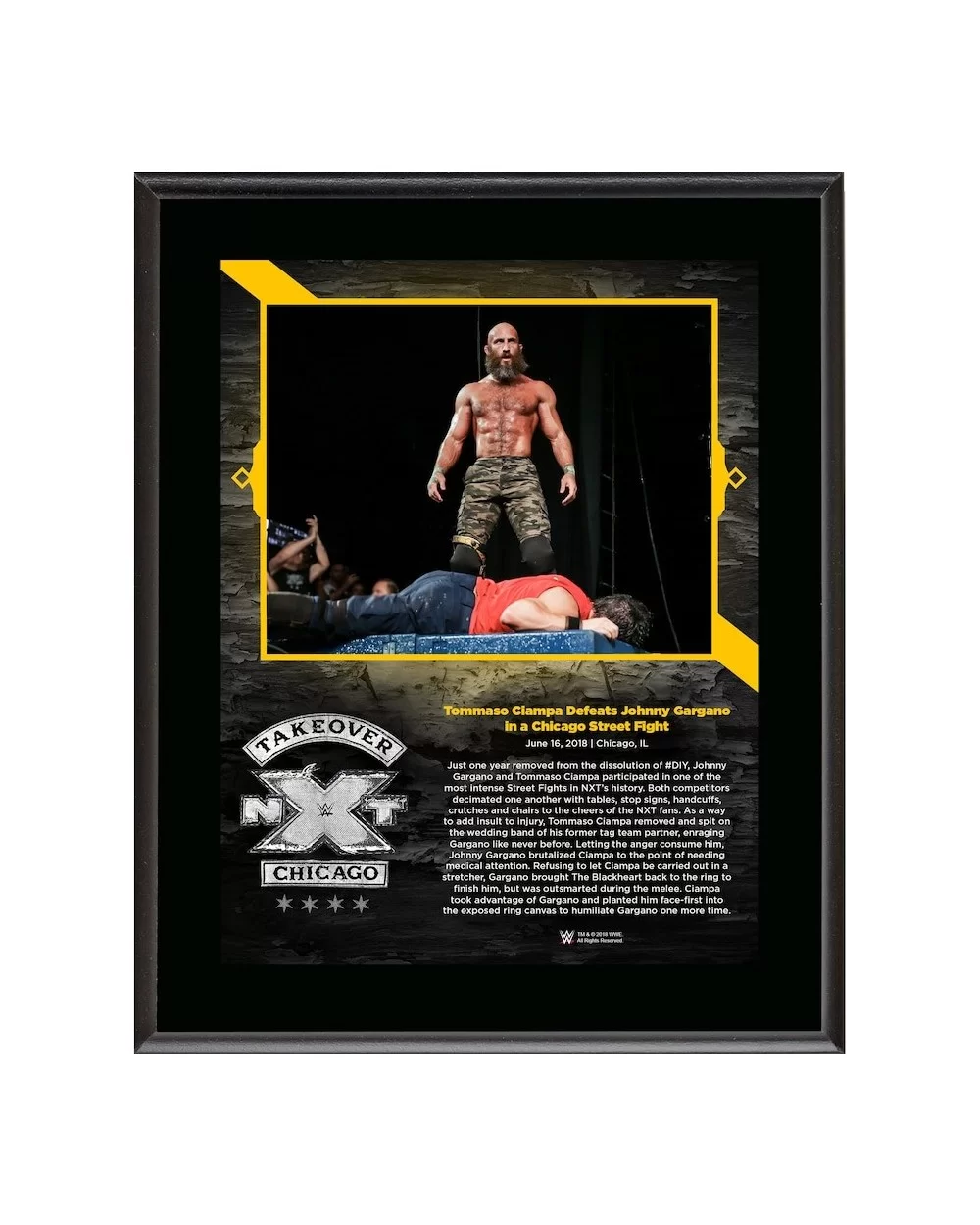 Tommaso Ciampa 10.5" x 13" NXT TakeOver: Chicago Sublimated Plaque $8.64 Collectibles
