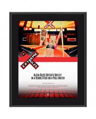 Alexa Bliss Framed 10.5" x 13" 2017 Extreme Rules Sublimated Plaque $8.16 Home & Office