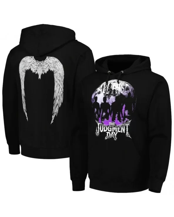 Men's Black Judgment Day All Rise Moon Pullover Hoodie $12.60 Apparel