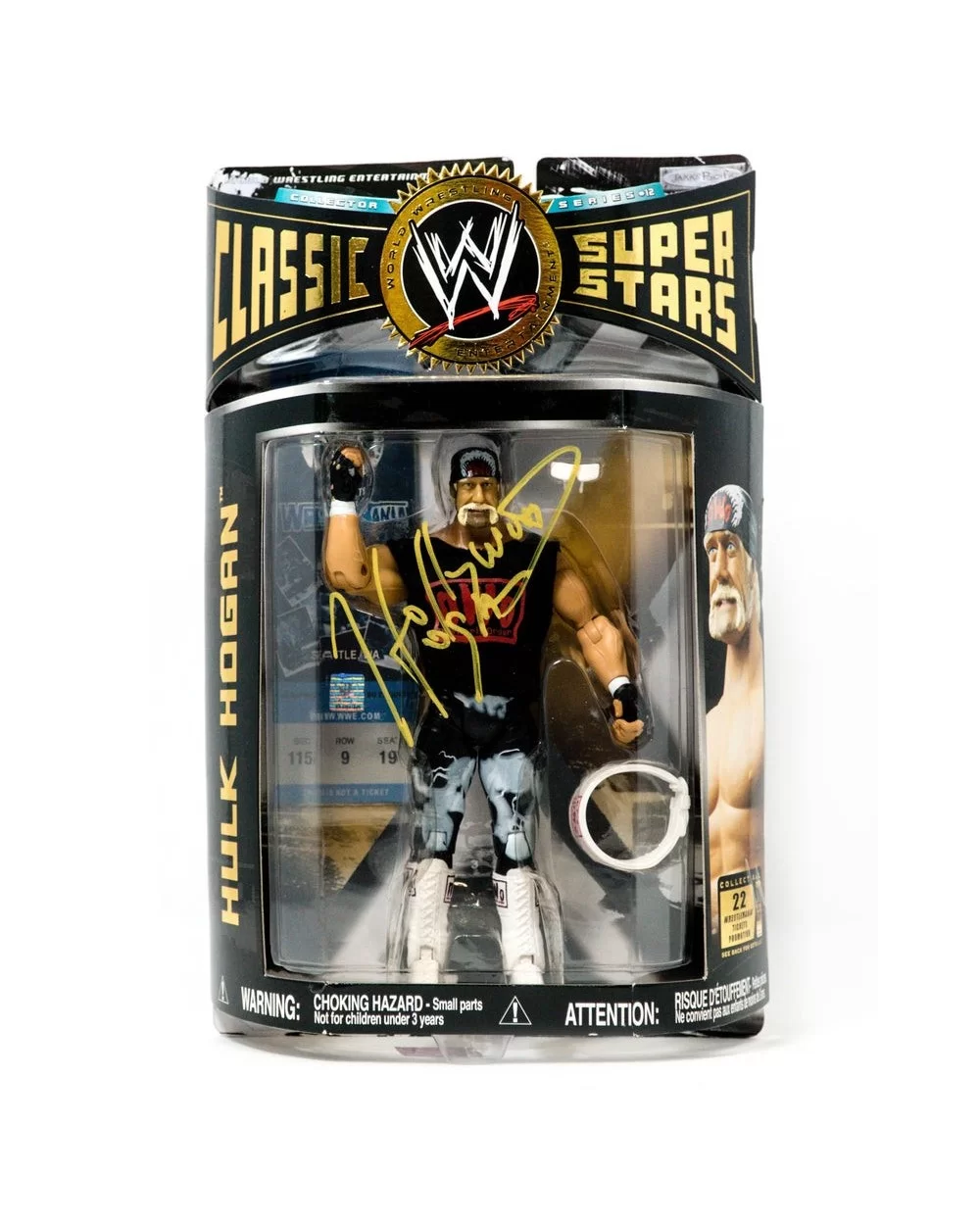 Hulk Hogan Signed WWE Classic Superstars Action Figure $112.00 Signed Items