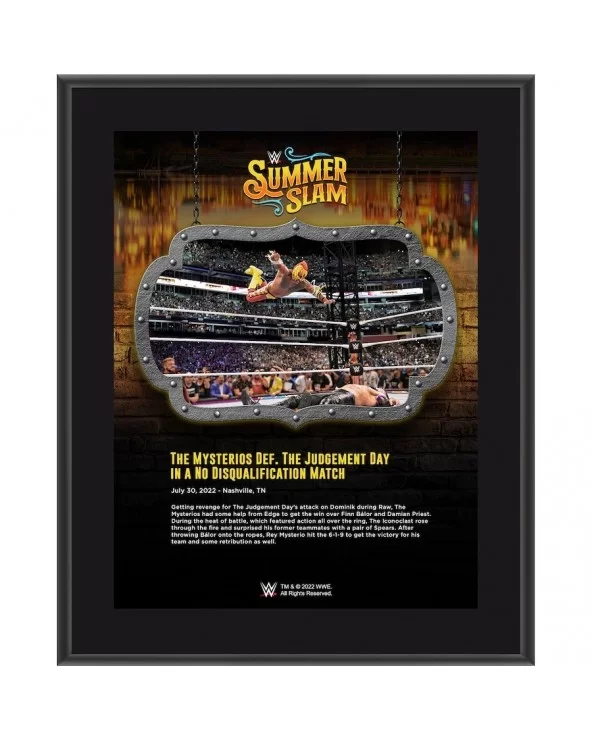 The Mysterios 10.5" x 13" 2022 SummerSlam Sublimated Plaque $8.40 Collectibles