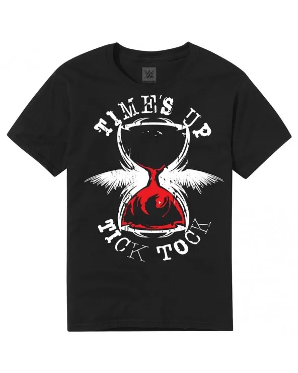 Youth Black Karrion Kross Time's Up Tick Tock T-Shirt $4.35 T-Shirts