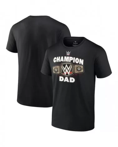 Men's Fanatics Branded Black WWE Champion Dad T-Shirt $11.28 T-Shirts