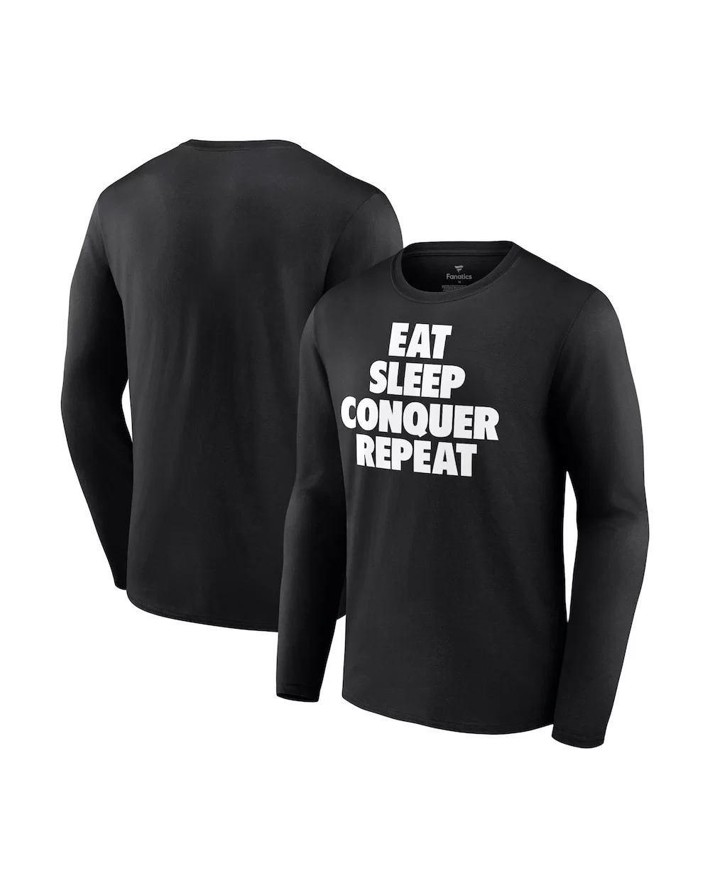 Men's Fanatics Branded Black Brock Lesnar Eat Sleep Conquer Repeat Long Sleeve T-Shirt $11.20 T-Shirts