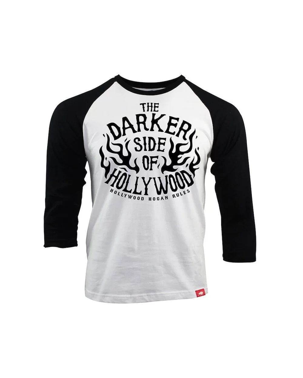 Men's Sportiqe White/Black Hulk Hogan The Darker Side of Hollywood Raglan 3/4-Sleeve T-Shirt $7.91 T-Shirts