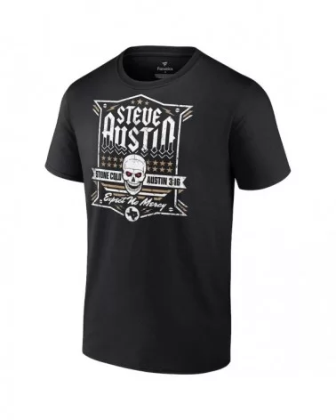 Men's Fanatics Branded Black "Stone Cold" Steve Austin Expect No Mercy T-Shirt $9.60 T-Shirts