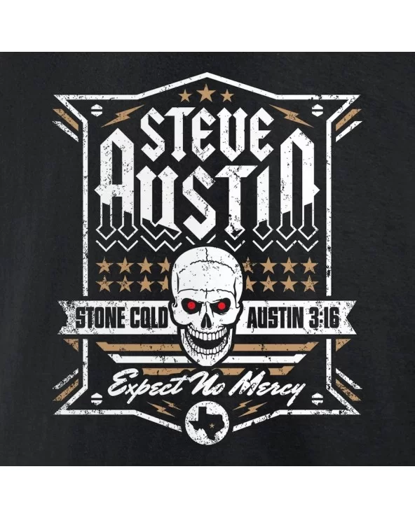 Men's Fanatics Branded Black "Stone Cold" Steve Austin Expect No Mercy T-Shirt $9.60 T-Shirts