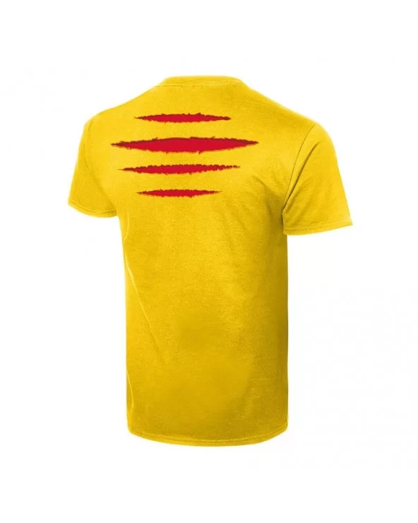 Men's Yellow Hulk Hogan Hulkamania Lives Forever T-Shirt $7.44 T-Shirts