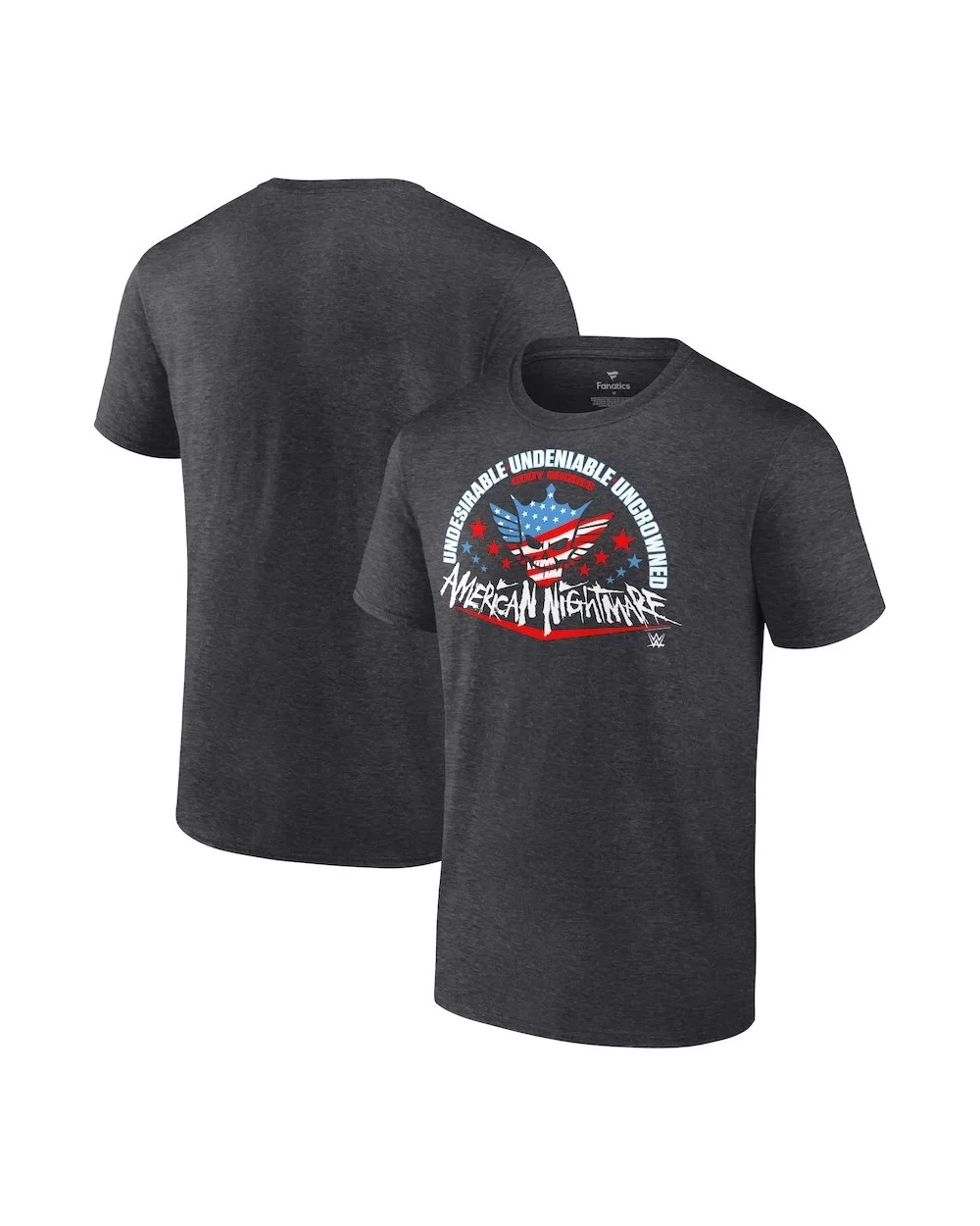 Men's Fanatics Branded Charcoal Cody Rhodes Undeniable T-Shirt $8.16 T-Shirts