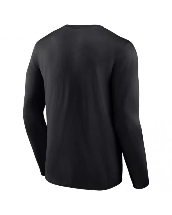 Men's Fanatics Branded Black Lacey Evans Eagle Long Sleeve T-Shirt $13.16 T-Shirts