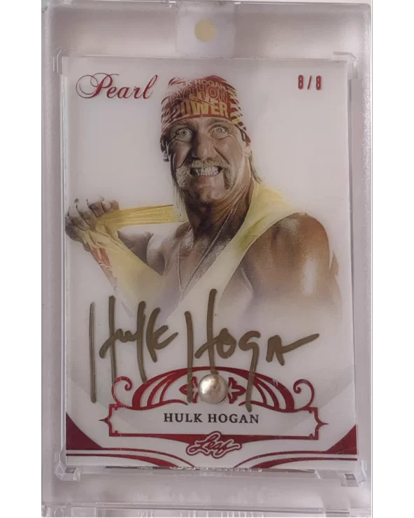 “PEARL” 8/8 Hulk Hogan Singed Trading Card $400.00 Tranding Cards