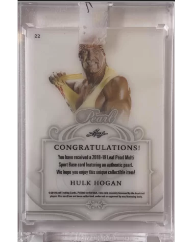 “PEARL” 8/8 Hulk Hogan Singed Trading Card $400.00 Tranding Cards