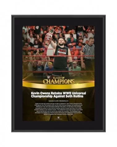 Kevin Owens 10.5" x 13" 2016 Clash of Champions Sublimated Plaque $8.64 Collectibles