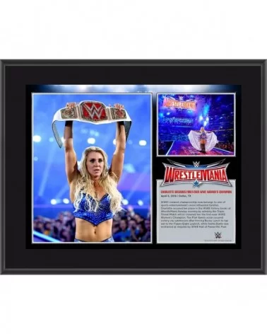 Charlotte Flair 10.5" x 13" WrestleMania 32 Sublimated Plaque $10.80 Home & Office