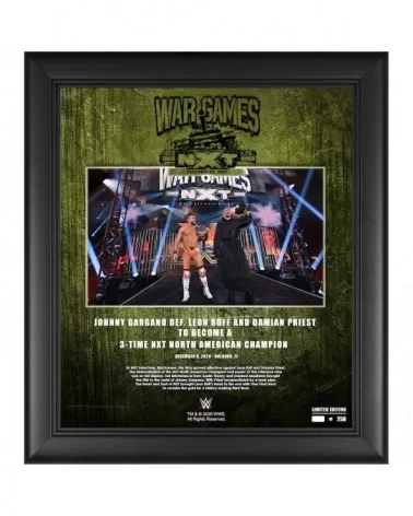 Johnny Gargano WWE Framed 15" x 17" 2020 NXT TakeOver: WarGames Collage - Limited Edition of 250 $18.48 Home & Office