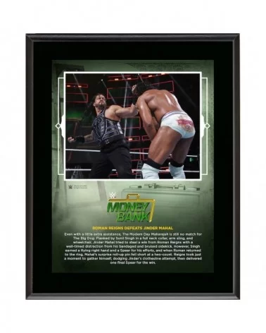 Roman Reigns 10.5" x 13" 2018 Money In The Bank Sublimated Plaque $9.12 Collectibles