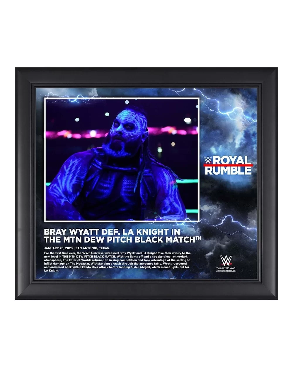 Bray Wyatt Framed 15" x 17" 2023 Royal Rumble Collage $16.40 Collectibles