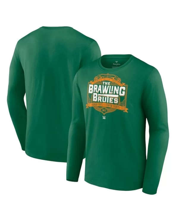 Men's Fanatics Branded Green The Brawling Brutes Drinkin' Pints Long Sleeve T-Shirt $13.44 T-Shirts