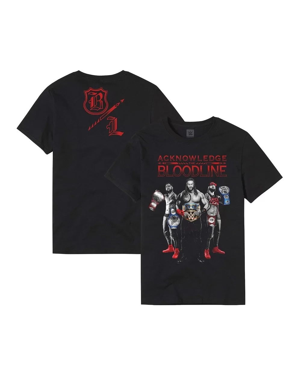 Men's Black The Bloodline Acknowledge the Bloodline T-Shirt $7.39 T-Shirts