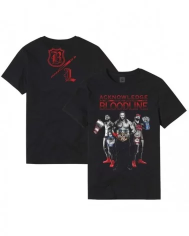 Men's Black The Bloodline Acknowledge the Bloodline T-Shirt $7.39 T-Shirts