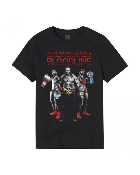 Men's Black The Bloodline Acknowledge the Bloodline T-Shirt $7.39 T-Shirts