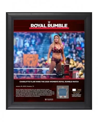 Charlotte Flair Framed 15" x 17" 2020 Royal Rumble Collage with a Piece of Match-Used Canvas - Limited Edition of 250 $17.36 ...
