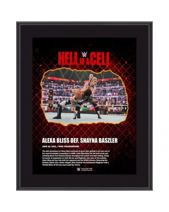 Alexa Bliss Framed 10.5" x 13" 2021 Hell In A Cell Sublimated Plaque $8.88 Collectibles