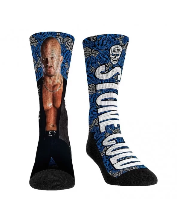 Unisex Rock Em Socks "Stone Cold" Steve Austin Big Wrestler Crew Socks $5.52 Apparel