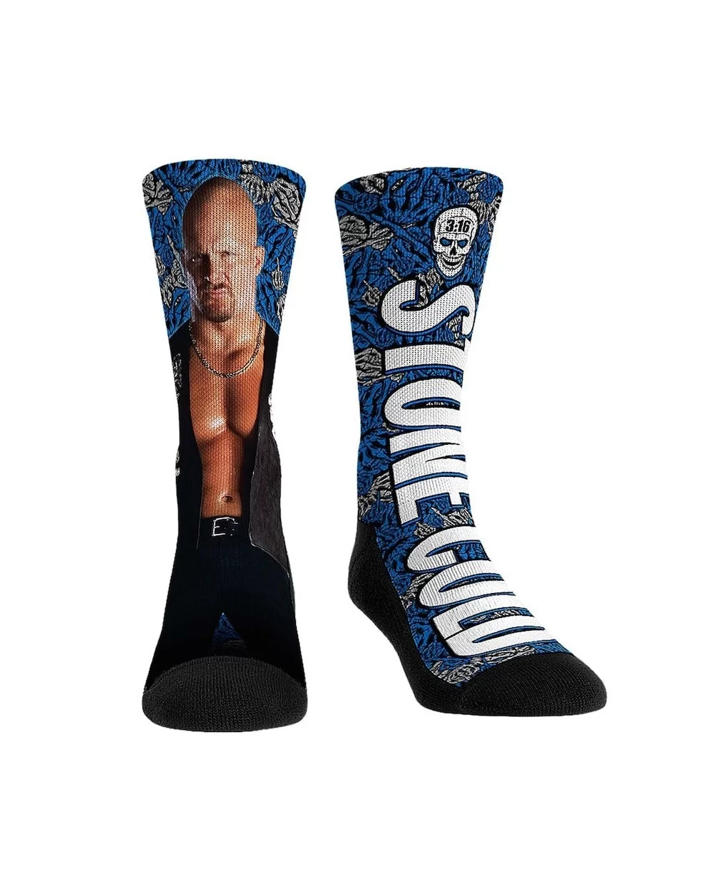 Unisex Rock Em Socks "Stone Cold" Steve Austin Big Wrestler Crew Socks $5.52 Apparel