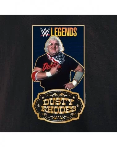 Men's Fanatics Branded Black Dusty Rhodes WWE Legends T-Shirt $9.84 T-Shirts