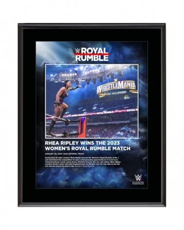 Rhea Ripley WWE 10.5" x 13" 2023 Royal Rumble Women's Match Sublimated Plaque $10.08 Collectibles