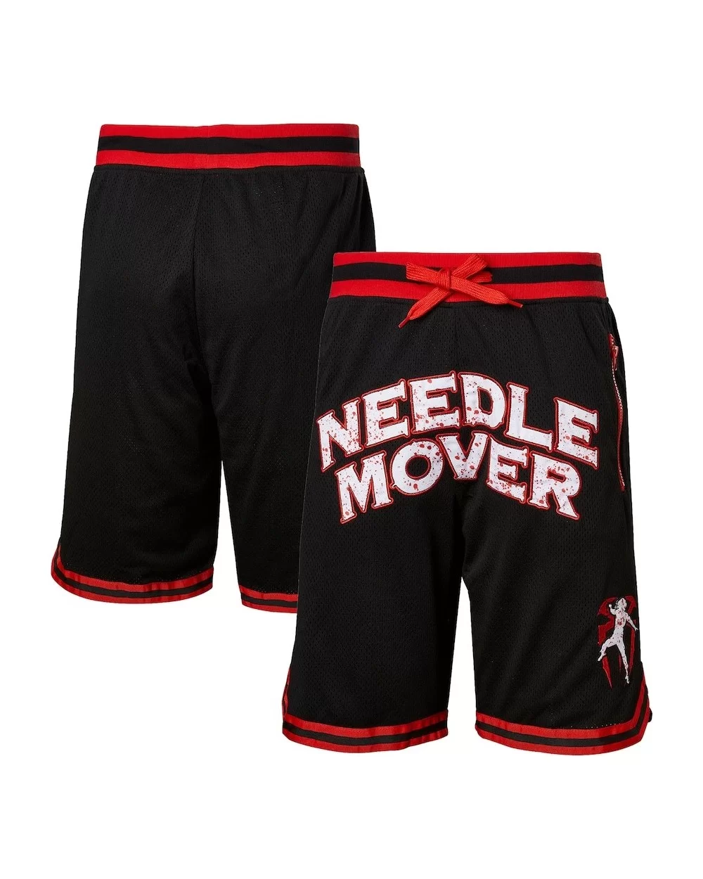 Men's Black Roman Reigns Needle Mover Shorts $11.04 Apparel