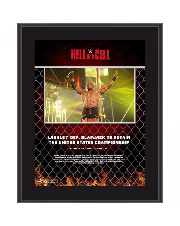 Bobby Lashley WWE Framed 10.5" x 13" 2020 Hell In A Cell Sublimated Collage $9.84 Home & Office