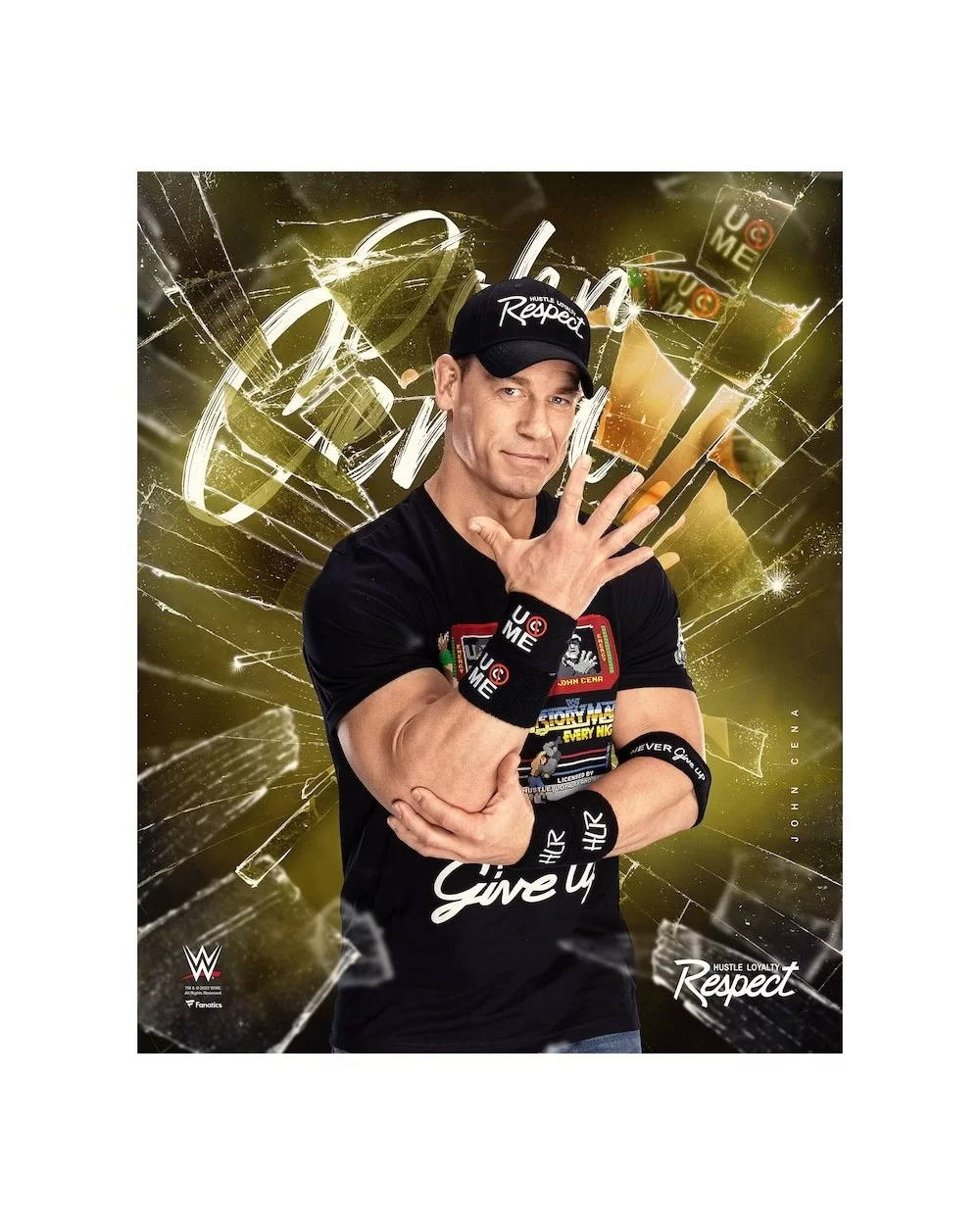 John Cena Unsigned 16" x 20" Shattered Photograph $9.20 Home & Office