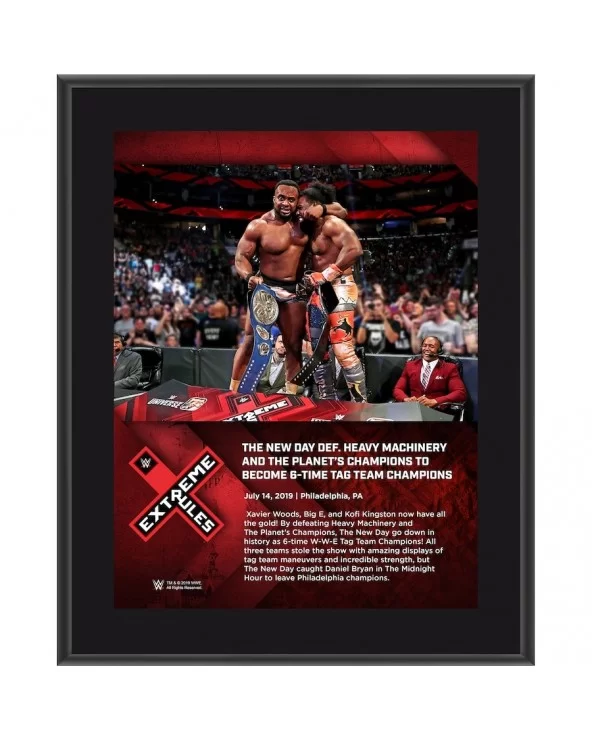 The New Day WWE Framed 10.5" x 13" 2019 Extreme Rules Collage $7.20 Home & Office