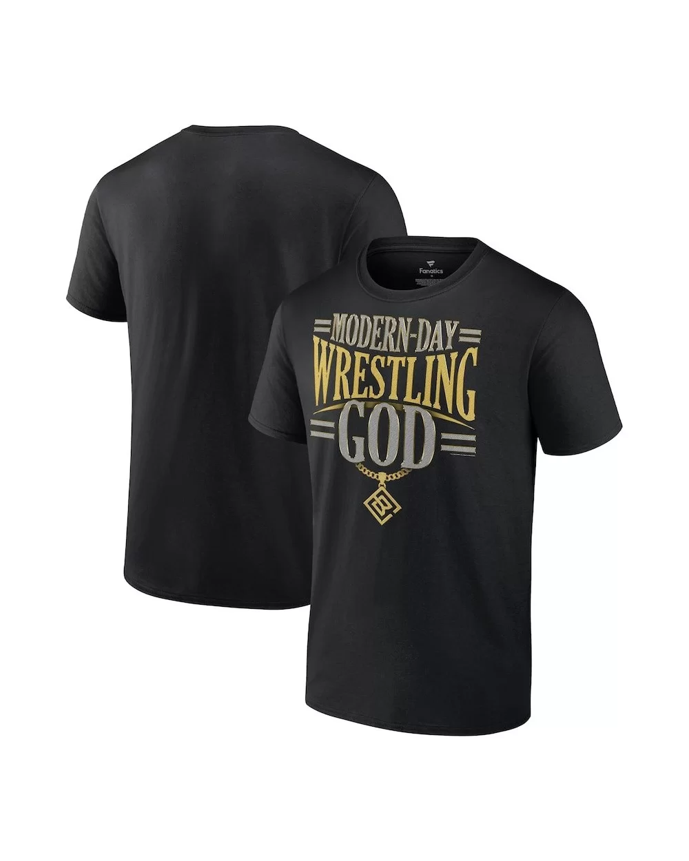 Men's Fanatics Branded Black Baron Corbin Modern Day Wrestling God T-Shirt $11.28 T-Shirts
