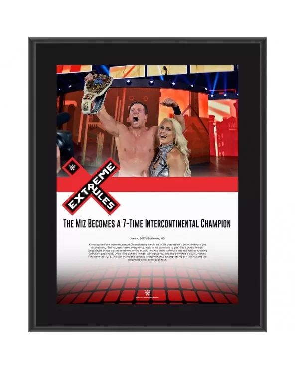 The Miz 10.5" x 13" 2017 Extreme Rules Sublimated Plaque $11.04 Home & Office