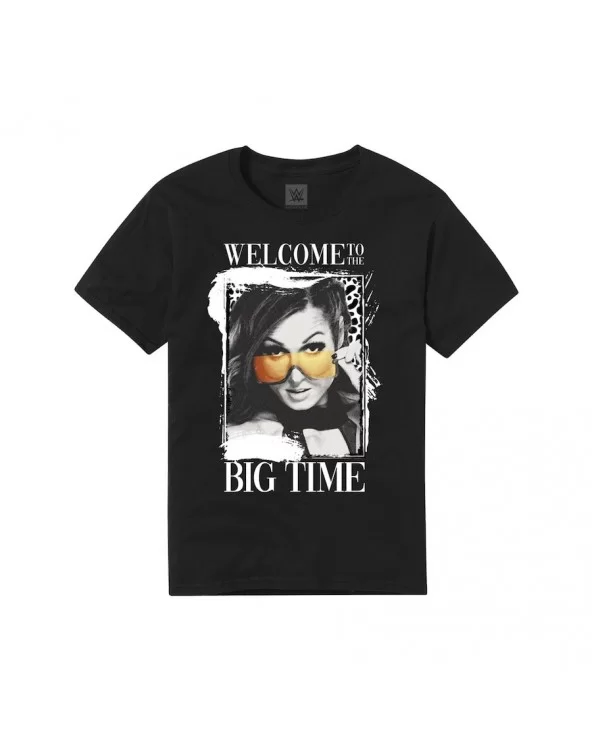 Men's Black Becky Lynch Welcome To The Big Time T-Shirt $11.28 T-Shirts